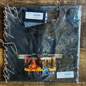 KITH Marvel vs Capcom Desert Vintage Tee • Iron Man VS Mega Man • Black • 2025